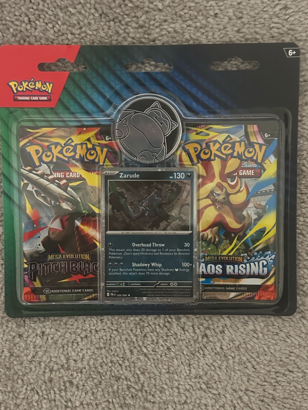 Zarude 2 Pack Blister w Coin: Pitch Black & Chaos Rising
